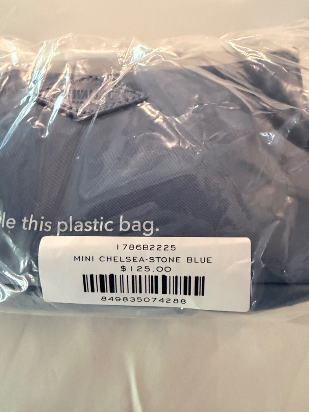 MZ WALLACE NWT STONE BLUE MINI CHELSEA SHOULDER - Picture 5 of 6
